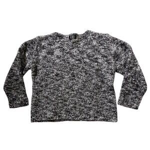 Vintage Wool Black and White Sweater Size XS